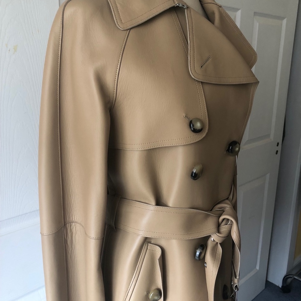 Leather Michael Kors Coat - Picture 3 of 4